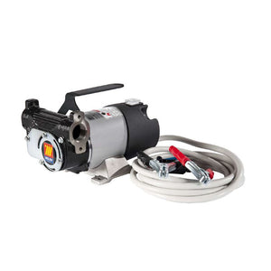 MECLUBE High Flow Electric Diesel Transfer Pump, 12V, 85L/min, 1". No need for heavy fuel cans & containers with this compact 12V diesel dispensing kit. Makes diesel dispensing in the field safer for the environment & the user.