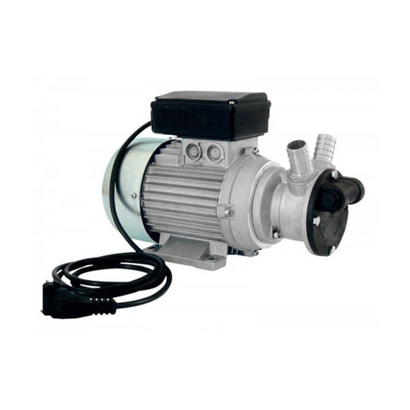 MECLUBE Electric Oil Pump, 230V, 30L/min. A high flow oil transfer pump suited for quick high volume transfer applications such as tank filling and other pump-over activities.